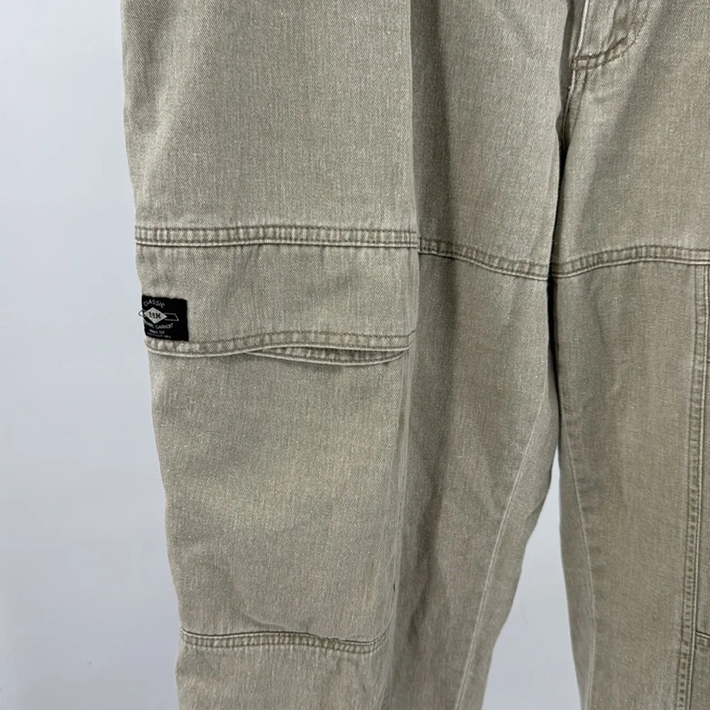 Bugle Boy Khaki relaxed Cargo Pants 40 men’s cotton 90s Y2K casual neutral VTG